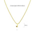 Initials Brick Alphabet Letter Necklace Gold Layered Steel Jewellery